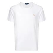 Broderet Slim Fit Bomuld T-shirt