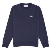 Jersey Crewneck Sweatshirt med Logo Emblem