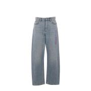 Mesh Indsæt Baggy Jeans