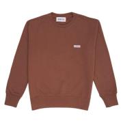 Bomuld Crew Neck Sweatshirt med Logo