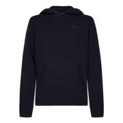 Midnight Blue Strik Hættetrøje Sweater