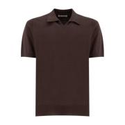 Bomuld Strikket Polo Shirt Slim Fit