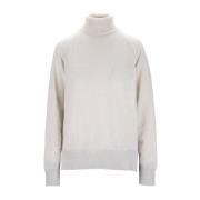 Metallic Uld Blandet Turtleneck Sweater