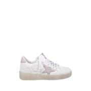 Hvid/Rosa Læder Ballstar Sneakers