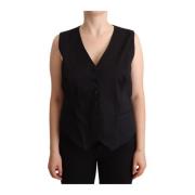 Elegant Sort Knappet Vest