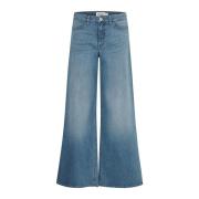 Brede Ben Lys Blå Jeans