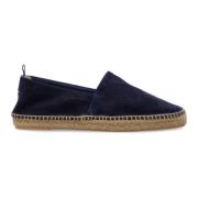 Blå Ruskind Slip-On Espadrilles Sko