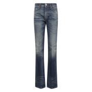 Vintage Blue Flora Stilfulde Jeans