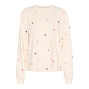 Broderede Hjerter Sweatshirt Ice Multi