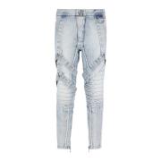 Cotton Slim-Fit Jeans med stropper