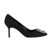 Elegant Silke Satin Krystal Pumps