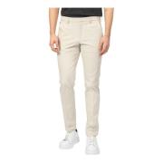 Slim Fit Beige Bukser Kaito Stil