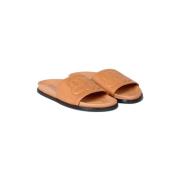 Elegant Lædersandal 58-Camel