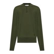 Uld polo sweater