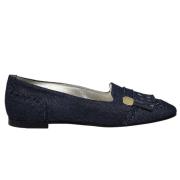 Denim Loafer Ballerina Médaille d`Or Logo -