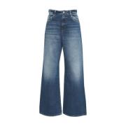 Blå Wide Leg Jeans 'Debby'