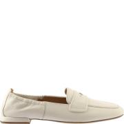 Moderne Fløjl Loafer i Creme