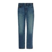 Tapered leg jeans