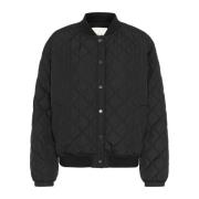 Quilt Bomber Jacket i Pitch Black