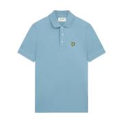 Ensfarvet Polo Shirt - Skipton Blue-S