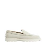 Suede Slip-On Moccasins med Monogram