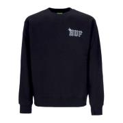 Sort Crewneck Sweatshirt med Logo