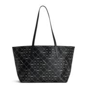 Monogram Shopper Taske i Sort