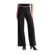 Elegant Sort Jumpsuit med V-Hals