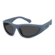 Matte Blue Grey Polarized Solbriller