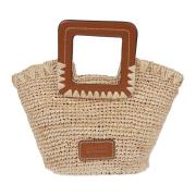 Raffia Mini Bucket Taske