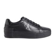 Sort Flatform Sneakers Kvinder