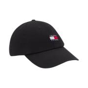 Sort Baseball Cap - Broderet Logo