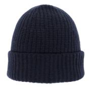 Kashmir Navy Beanie Hat