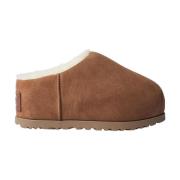 Foret Flatform Slides med Shearling