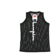 Sort dame tank top basketball stil