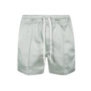 Satin Shorts med Piping