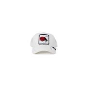 Hvid Ladybug Trucker Cap Stilfuldt Print