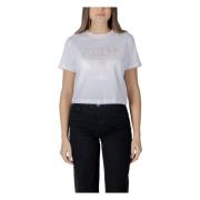 Hvid Blomstret T-shirt