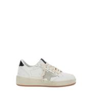 Hvide Low Top Sneakers med Stjerne Patch