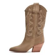 Suede Cowboy Boots Mariana - Brown