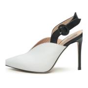 Kontrast Slingback Stilethæle Celestia - Hvid