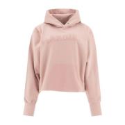 Logo Sweatshirt med Slouchy Hood