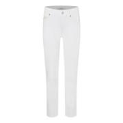 Kort Broderet Jeans