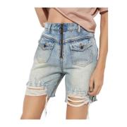 High Waist Bridgette Denim Shorts