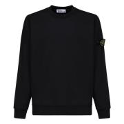 Sort Crew Neck Logo Sweatshirt