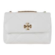 Hvid Crossbody Taske Diamant Quilt