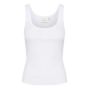 Slim-fit Logo Top Bright White