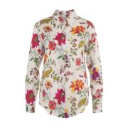 Blomstret Multi-Farvet Bluse