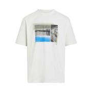 Urban Grafisk Print Bomuld T-Shirt