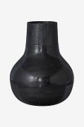 Vase i sort metal, Metal XL